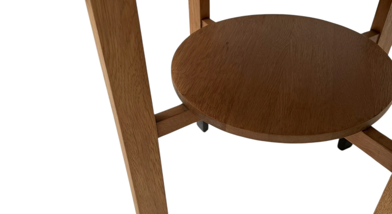 Art Deco Amsterdamse School Round Side Table, 1920s